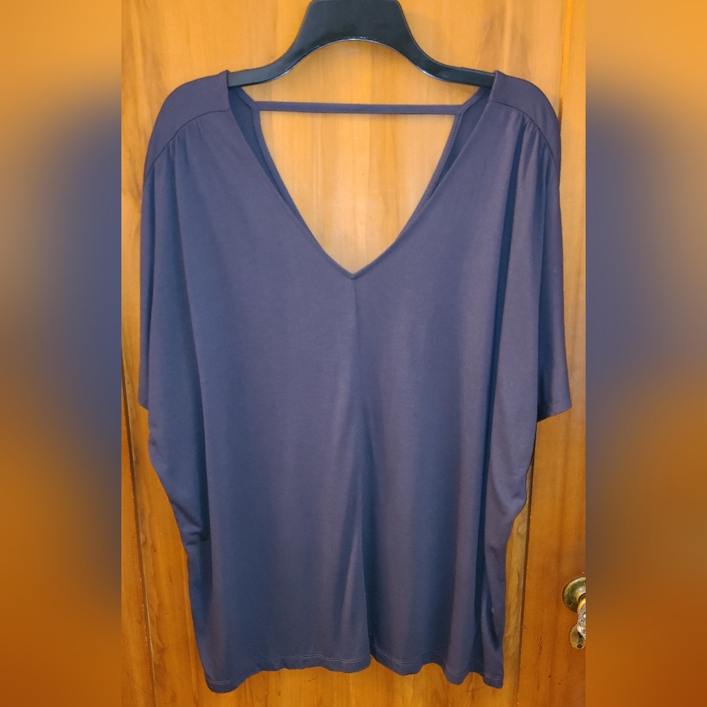 🆕️ Shirred Shoulder V Neck Top
